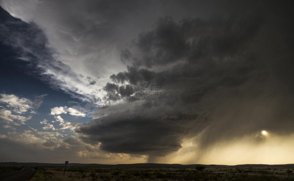 Sunset supercell