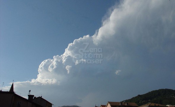 Supercella con basse precipitazioni