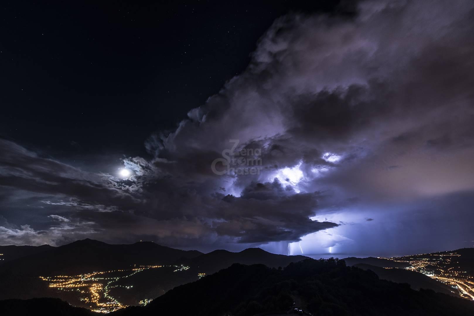 TEMPORALI DA CONTRASTO SUL GOLFO LIGURE, 10 GIUGNO 2020